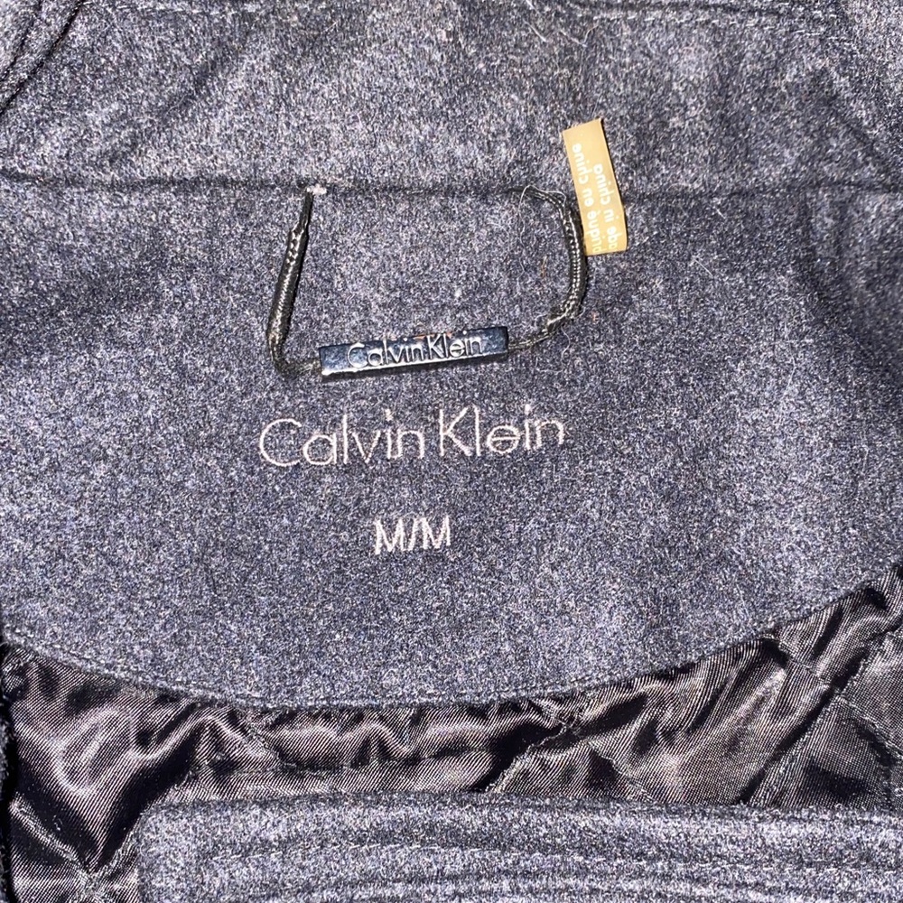 Calvin Klein Men's Charcoal Peacoat - Picture 2 of 3